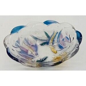 Mikasa Studio Nova Colored Glass Tropical Fish Sea Theme 7" Salad/Fruit Bowl